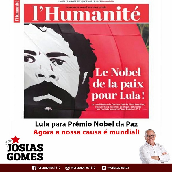 L’Humanité: Lula Nobel Da Paz