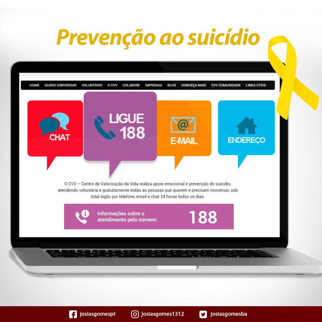 Campanha 188 De Prevenção Ao Suicídio