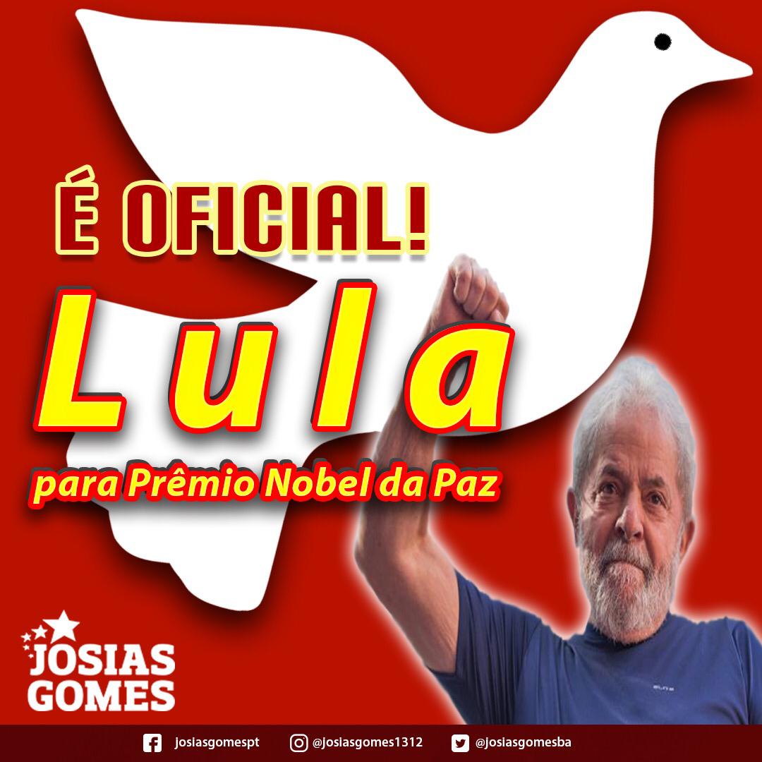 Lula é Indicado Para Prêmio Nobel Da Paz