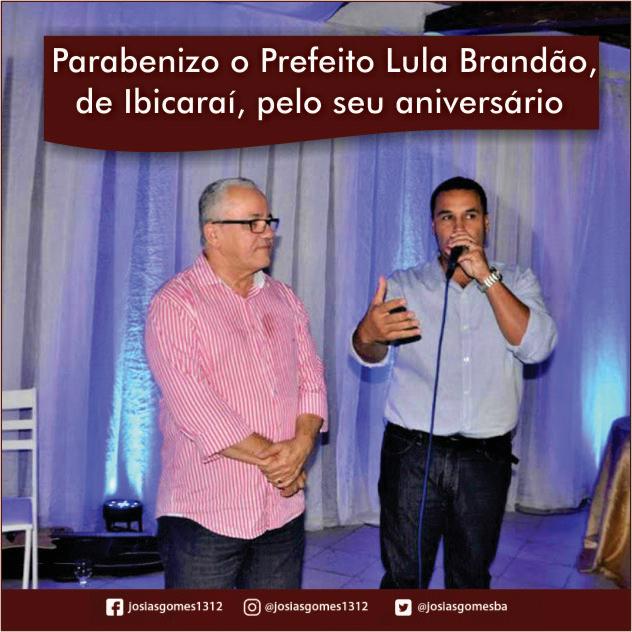 Parabéns Lula Brandão