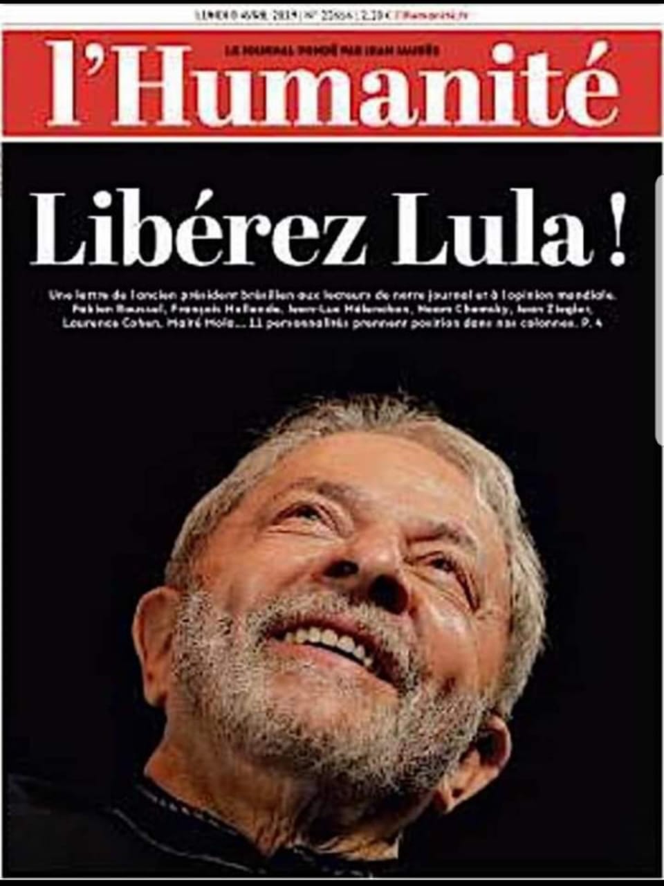 L’Humanité Pede Lula Livre