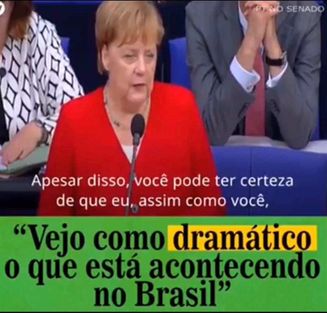 Chanceler Alemã Preocupada Com Os Rumos Do Brasil!