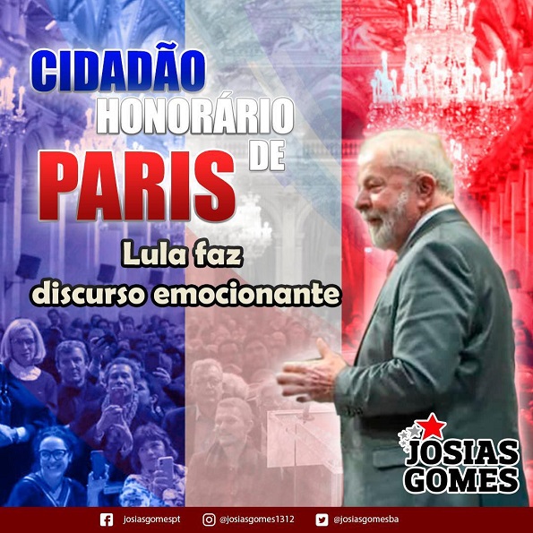Lula é Cidadão Honorário De Paris!