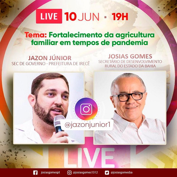 Irecê: Live Com O Companheiro Jazon Júnior!