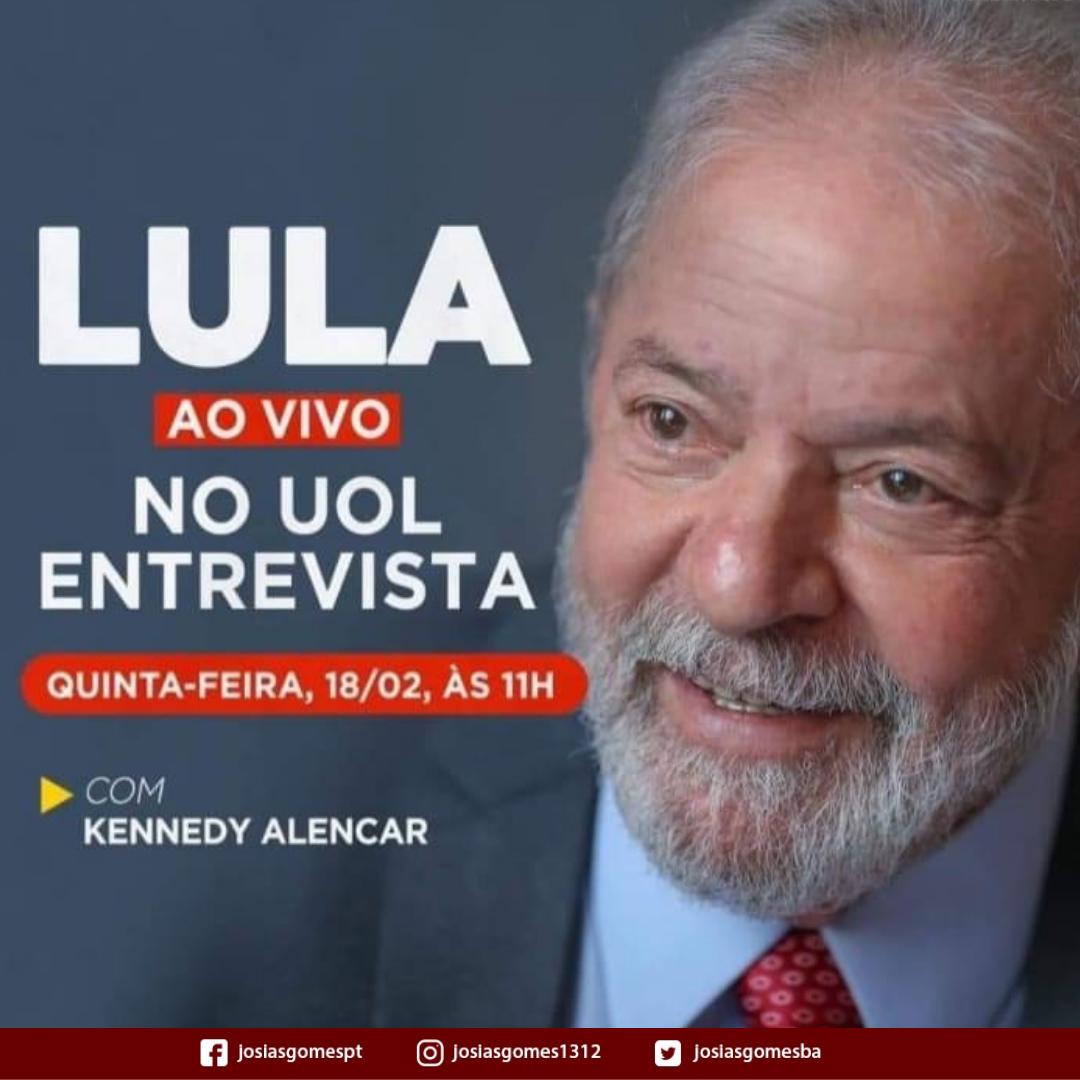 Acompanhe A Entrevista De Lula No Portal UOL!
