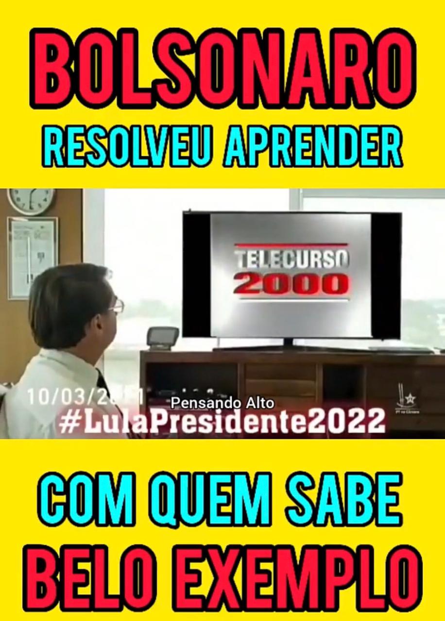 Bolsonaro No Telecurso Do Lula!