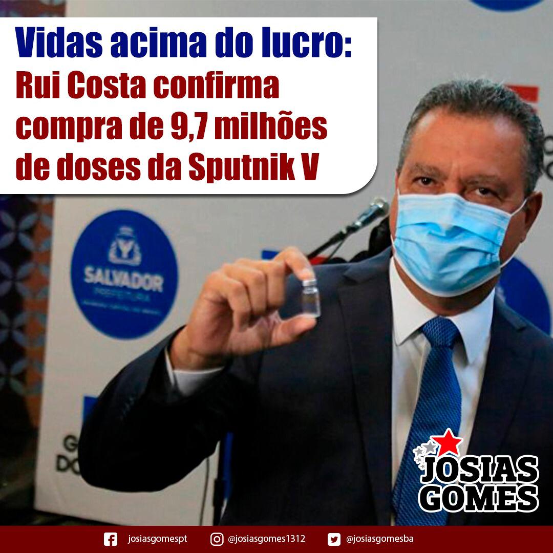 Bahia Compra 9,7 Milhões De Doses Da Vacina Sputnik V!