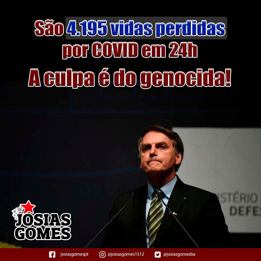 Povo Brasileiro é Vítima Do Genocídio De Bolsonaro!