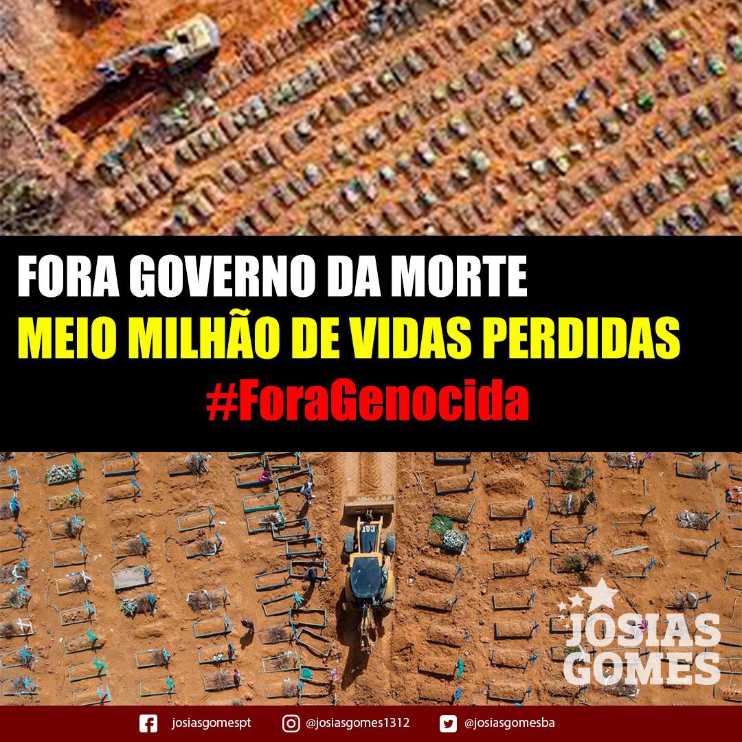 Brasil Ultrapassa Mais De 500 Mil Mortes No Desgoverno Bolsonarista!