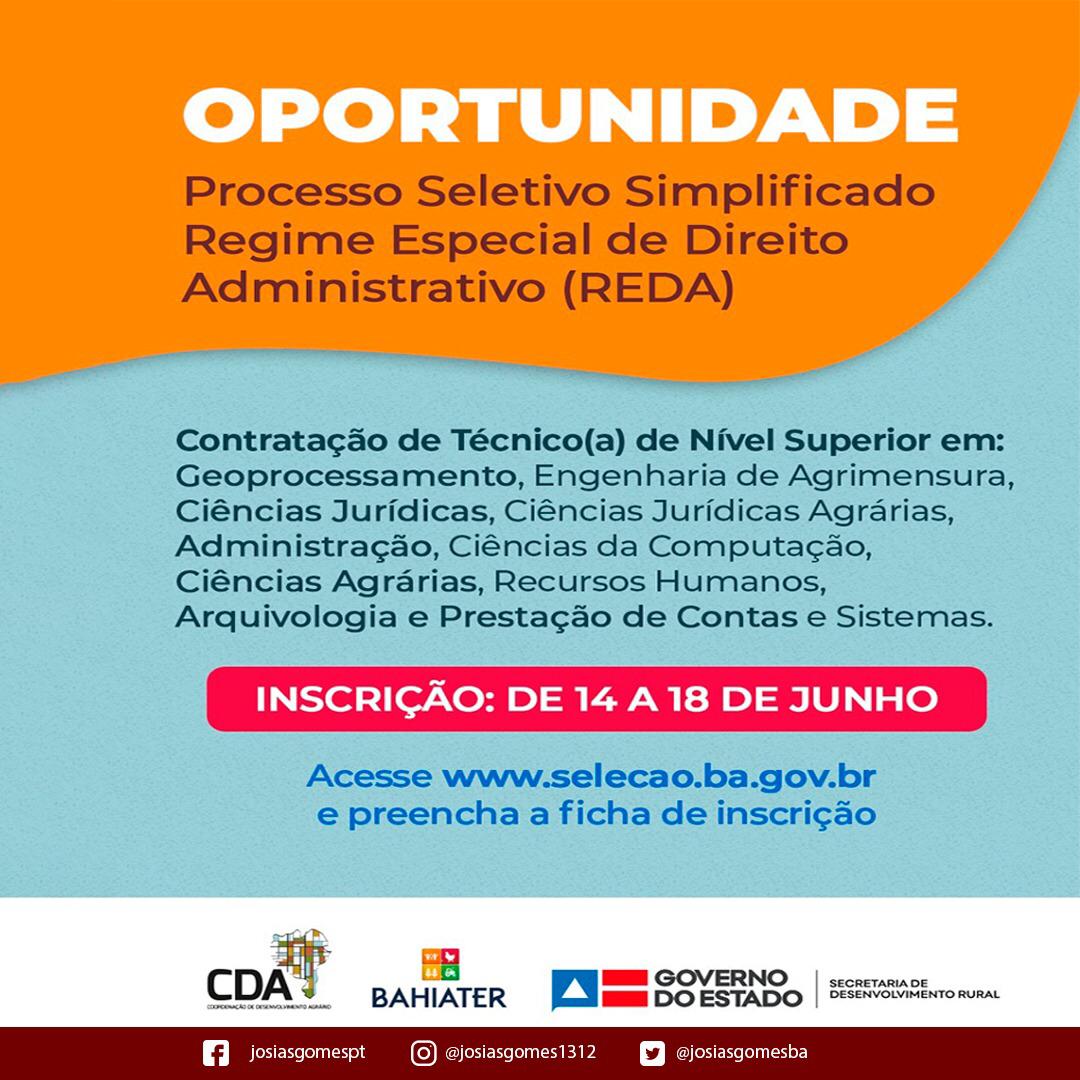 Participem Do Reda Da CDA E Bahiater!