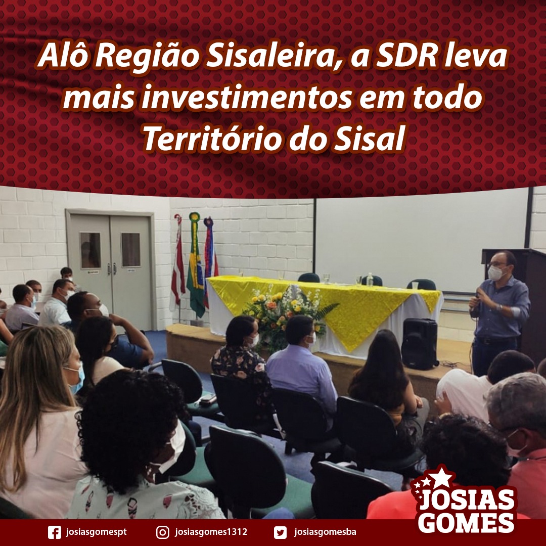 SDR Realiza Grandes Investimentos Na Região Sisaleira!