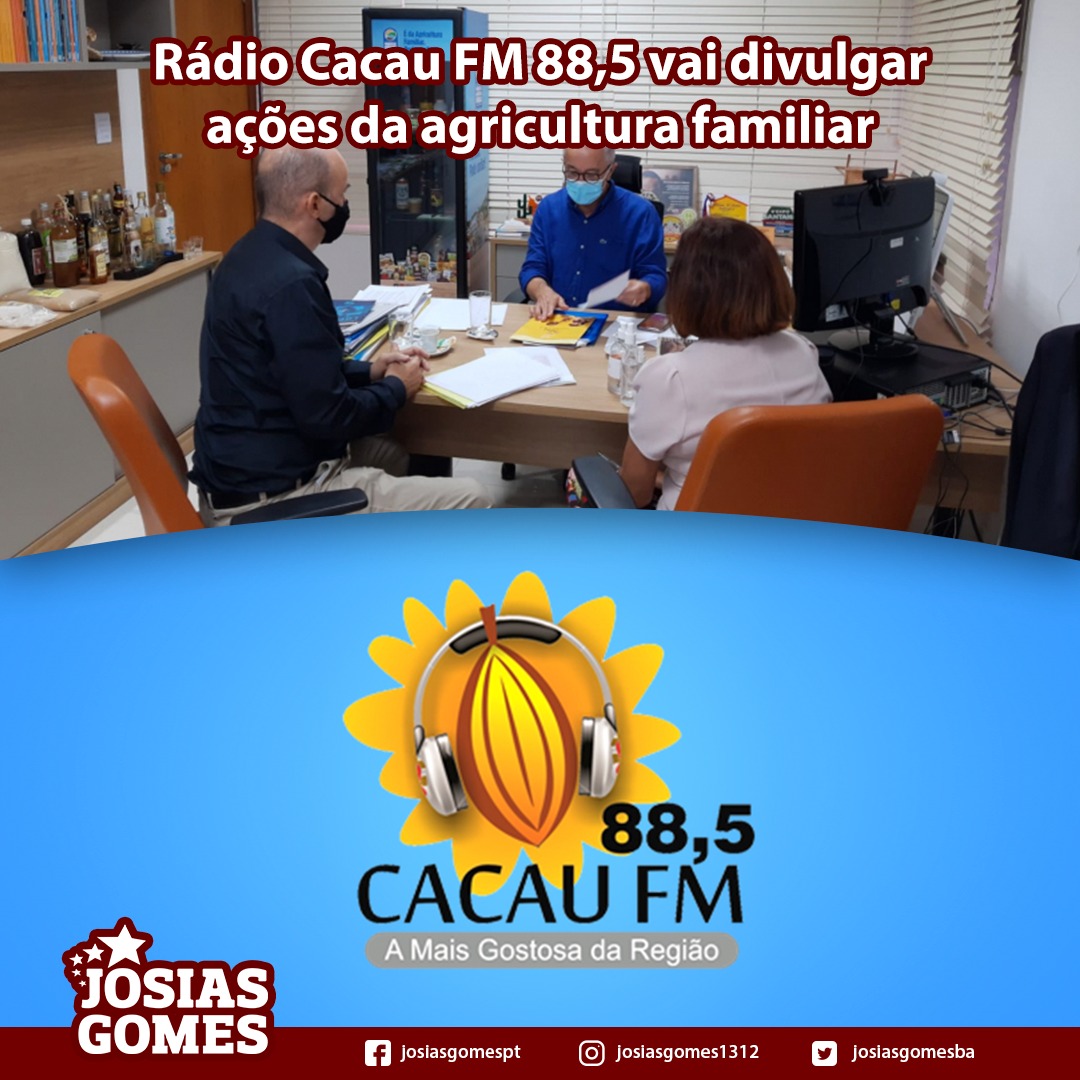 Rádio Cacau FM Divulgará Ações Da SDR Em Mais De 20 Municípios Da Região De Ibicaraí!