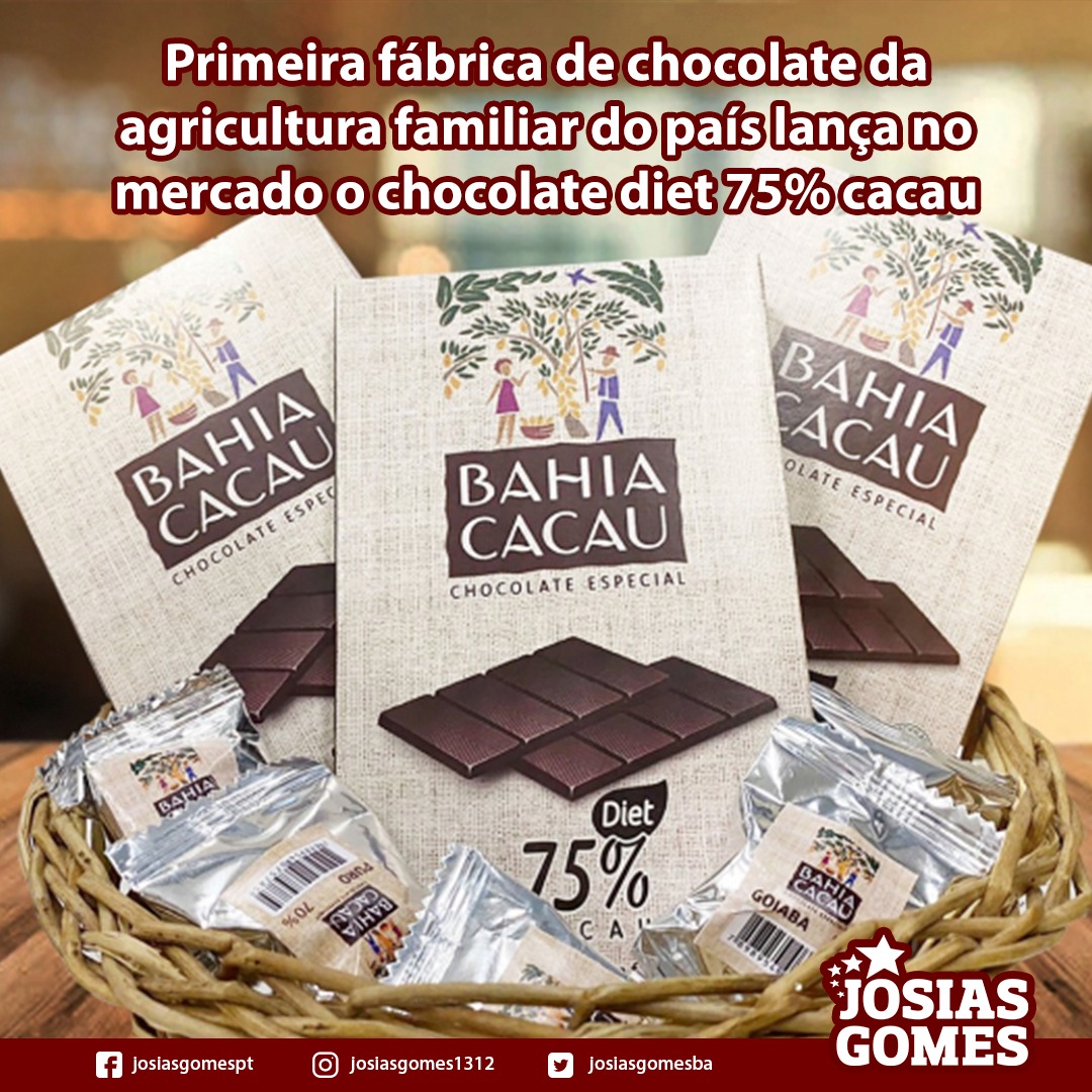 Chocolate Diet 75% é Mais Um Sucesso Da Bahia Cacau!