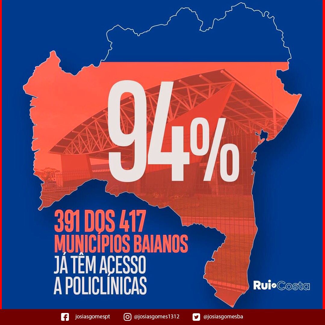 94% Dos Municípios Baianos São Atendidos Por Uma Policlínica Regional De Saúde!