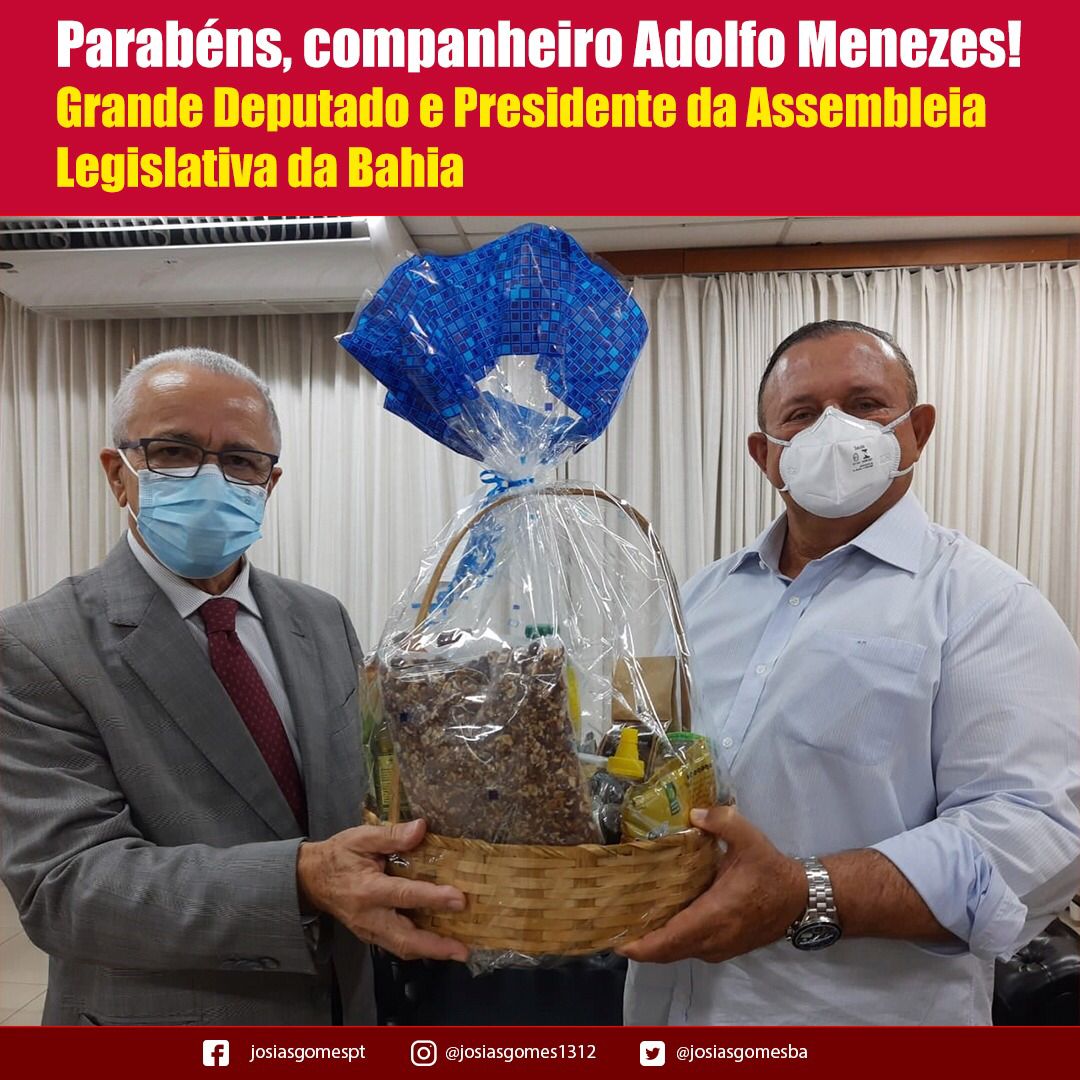 Parabéns Companheiro Adolfo Menezes!