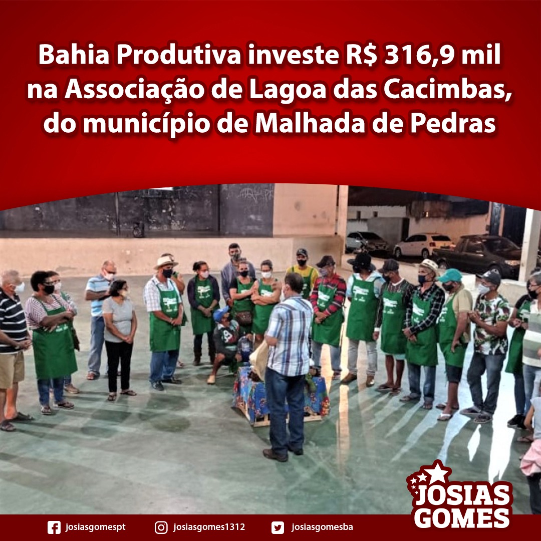 Bahia Produtiva Investiu R$ 316,9 Mil Na Associação De Lagoa Das Cacimbas!