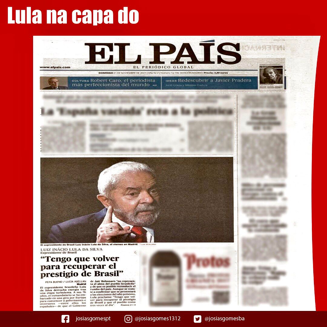 Lula: “Tenho Que Voltar Para Recuperar O Prestígio Do Brasil”