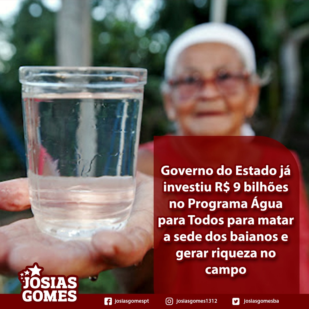 Investimento De R$ 9 Bilhões Do Programa Água Para Todos Já Beneficiou Milhares De Baianos!
