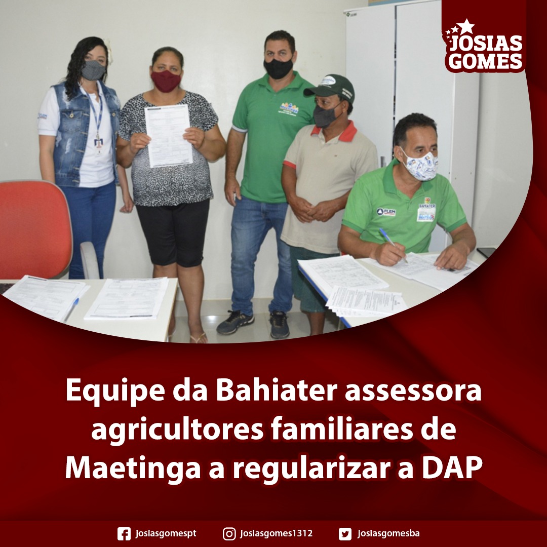 Agricultores De Maetinga Tem Regularizada A Declaração De Aptidão Ao Pronaf (DAP)!