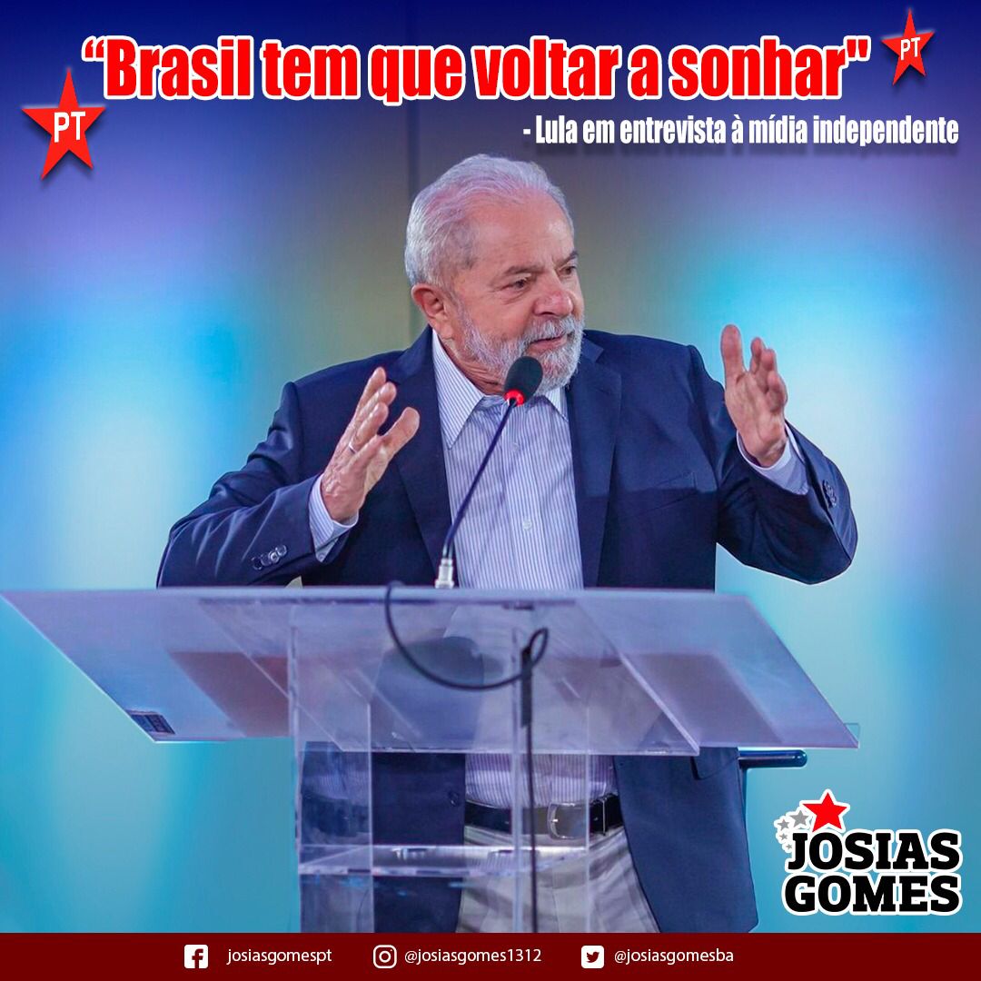 Lula Concede Entrevista Coletiva à Mídia Independente E Faz O Brasil Sonhar De Novo!