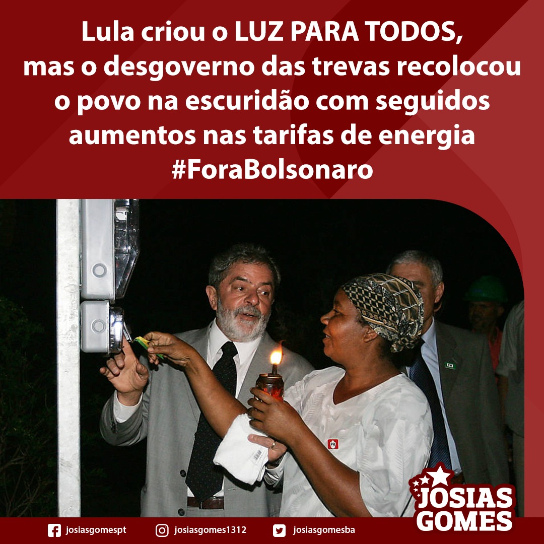 O Programa Luz Para Todos Foi Uma Das Maiores Conquistas Dos Governos Lula E Do Povo, Que Vivia Na Escuridão!