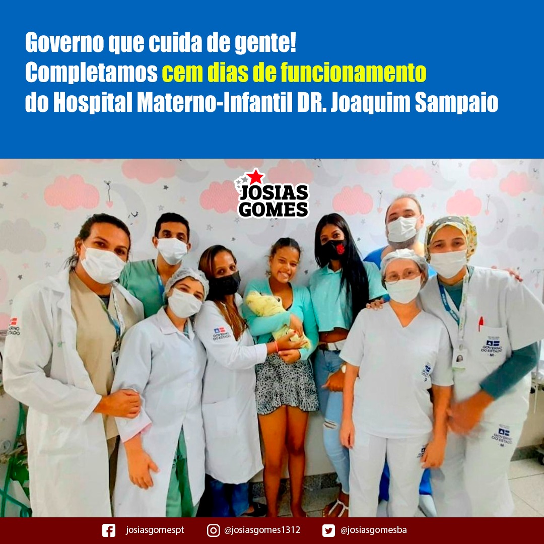 Hospital Materno-Infantil Joaquim Sampaio Completa Cem Dias De Funcionamento