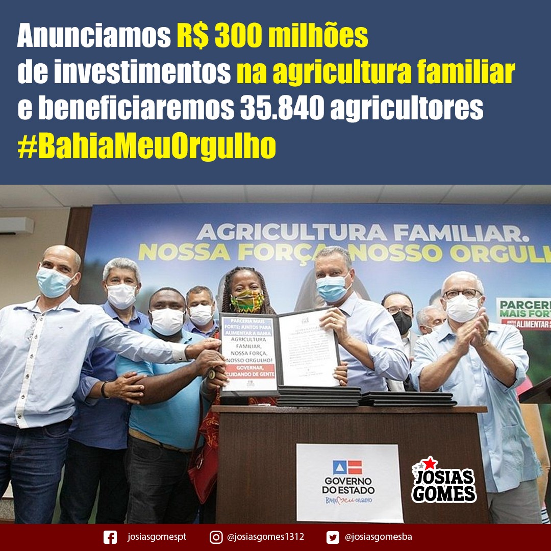 Governo Do Estado Anuncia Novos Investimentos Para A Agricultura Familiar Da Bahia