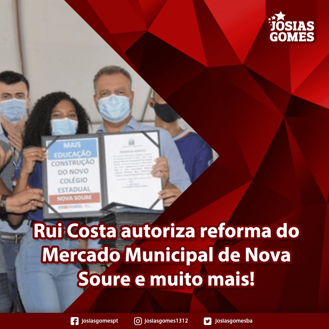 Rui Costa Anunciou A Reforma Do Mercado Municipal De Nova Soure
