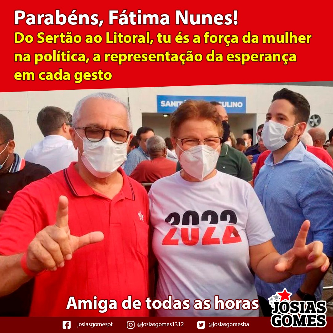 Parabéns, Deputada Fátima Nunes, Exemplo De Orgulho Do PT