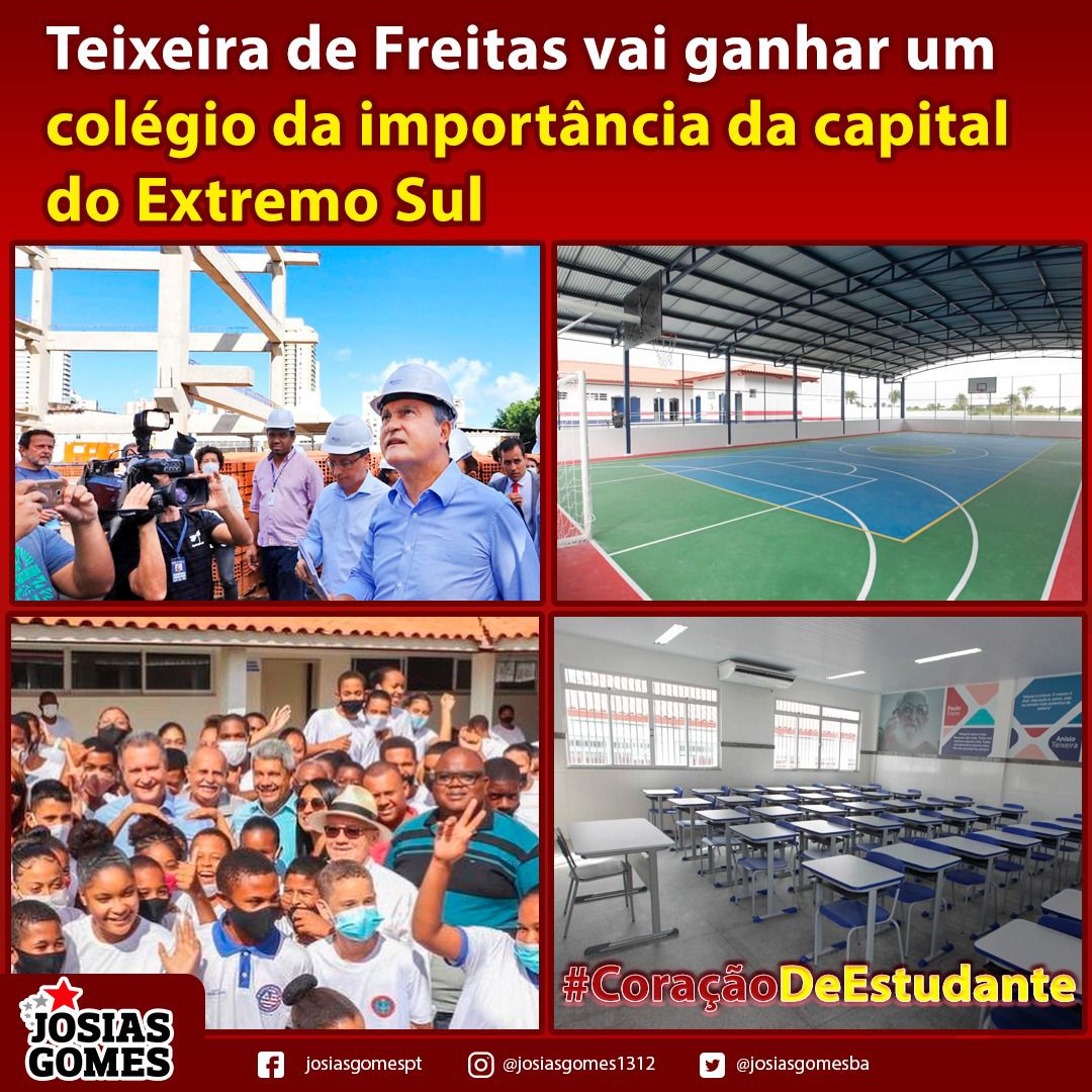 Teixeira De Freitas: Vamos Construir Um Colégio Tamanho G