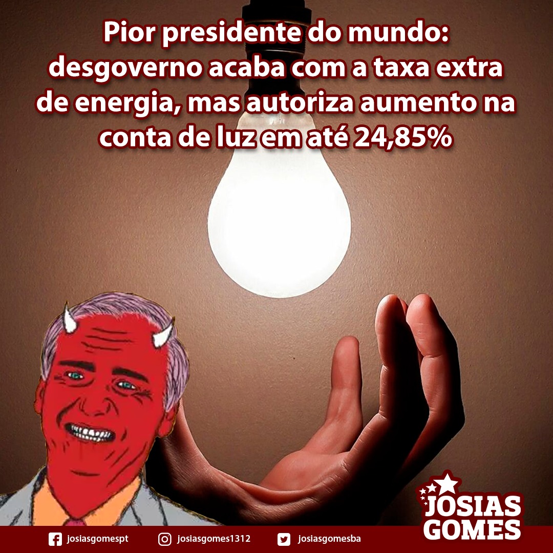 Mais Aumento Na Energia. Fora Bolsonaro!