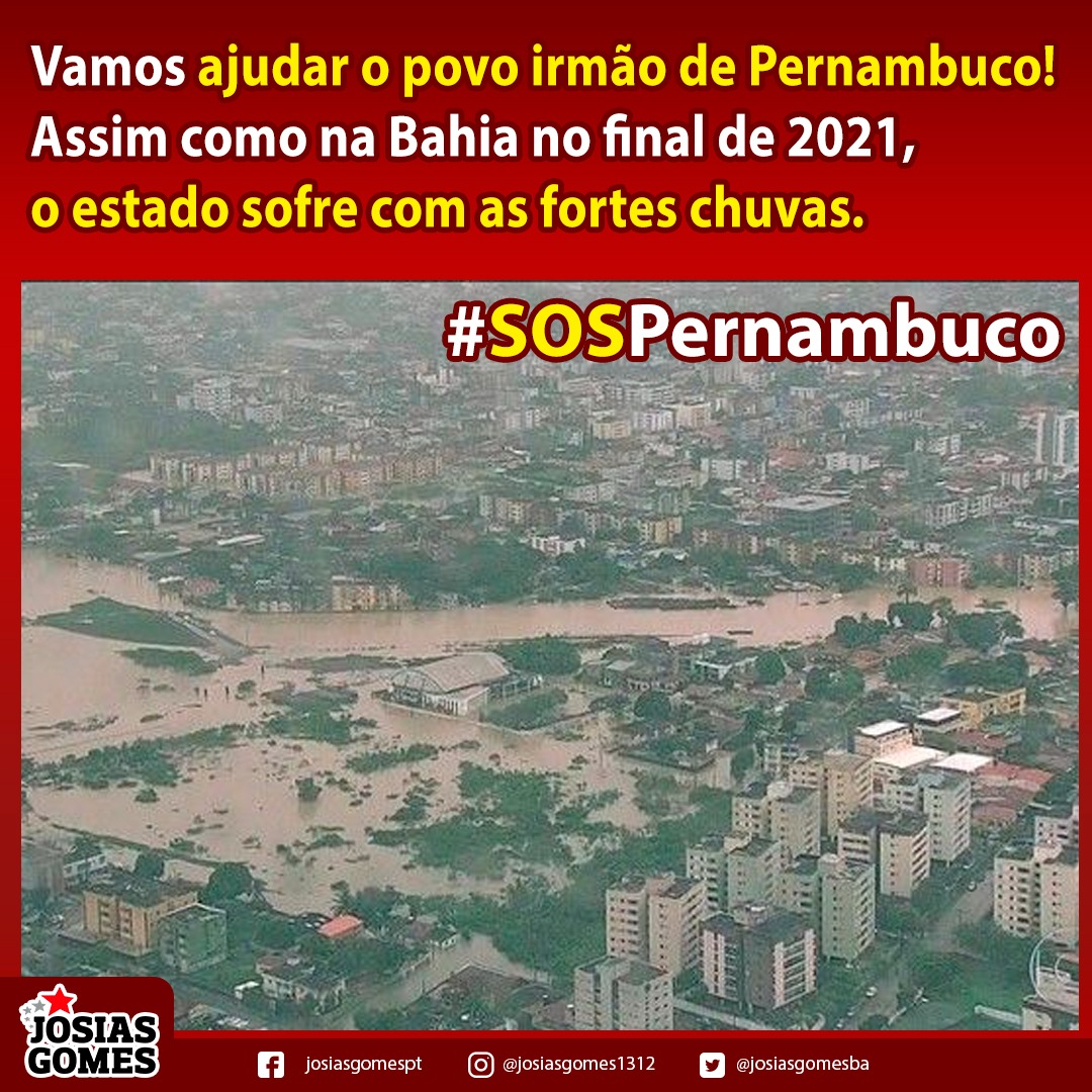 S.O.S Pernambuco. Vamos Ajudar O Nosso Estado Irmão!
