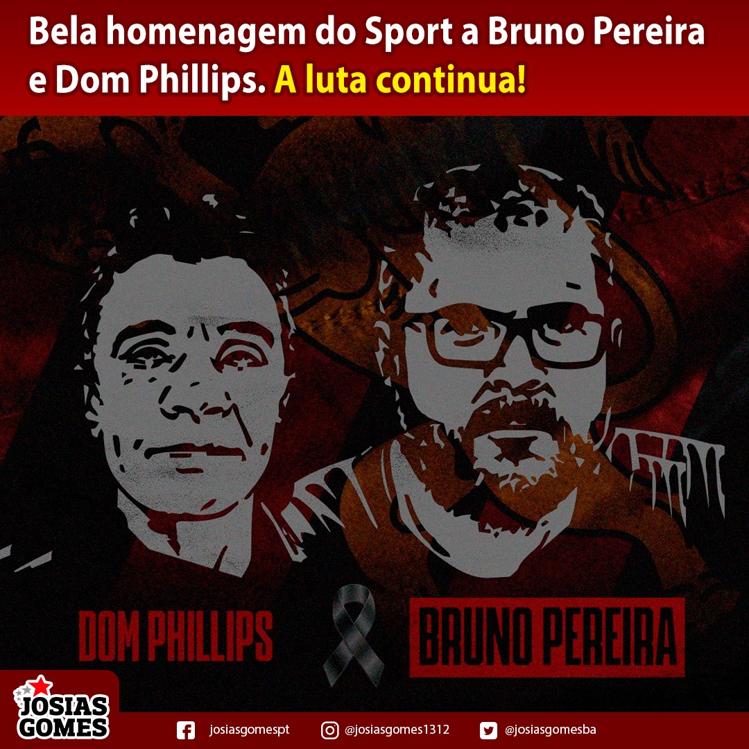 Sport Homenageia Bruno Pereira E Dom Phillips. Justiça!