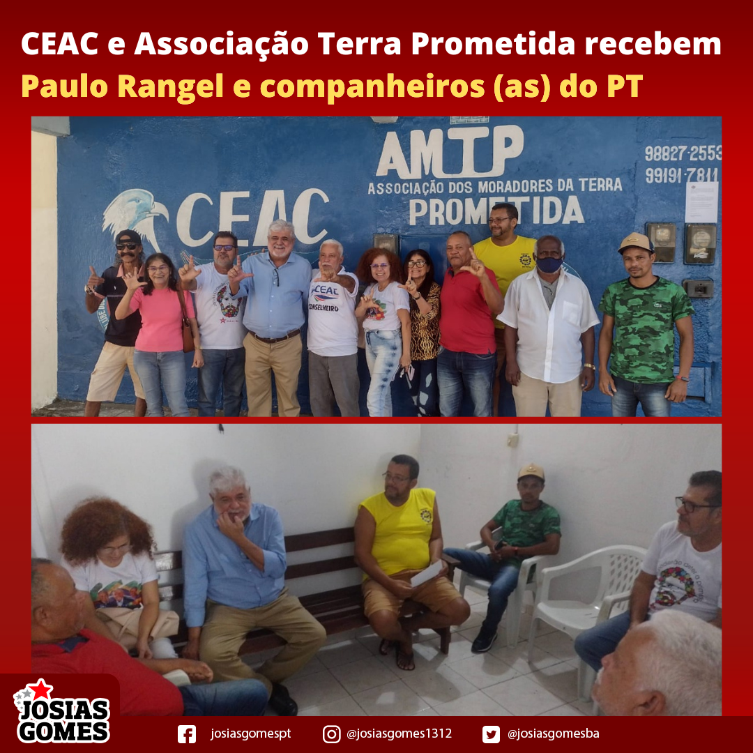 Time De Lula, Josias E Rangel Na CEAC E Associação Terra Prometida