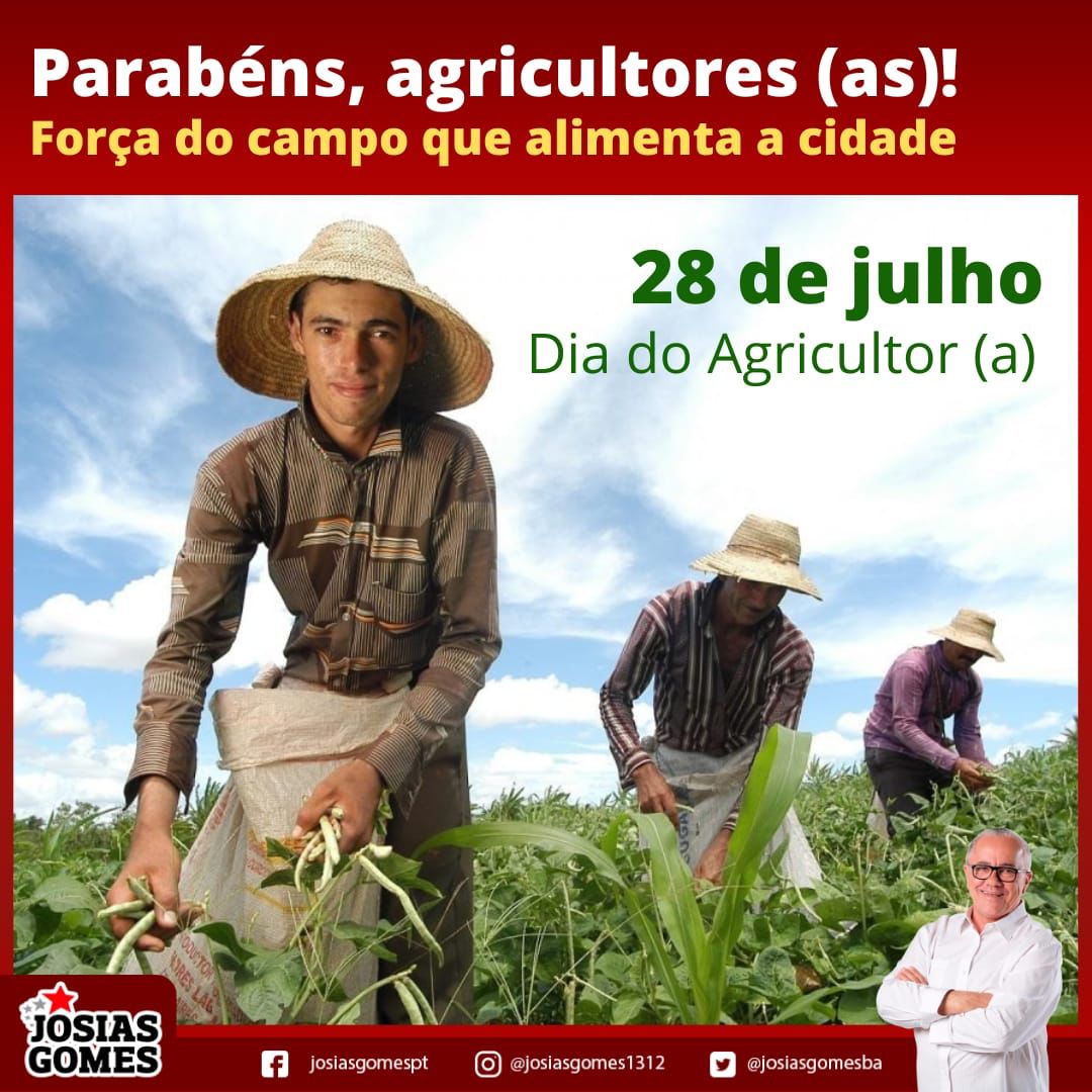 MUITO OBRIGADO, AGRICULTORES (AS)!