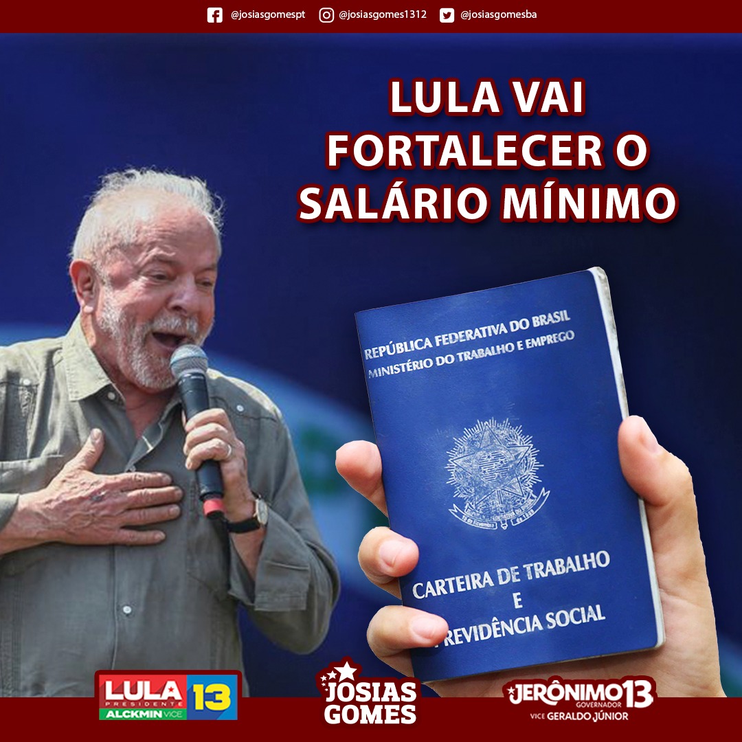 Vote Em Lula E Reconquiste Um Salário Digno