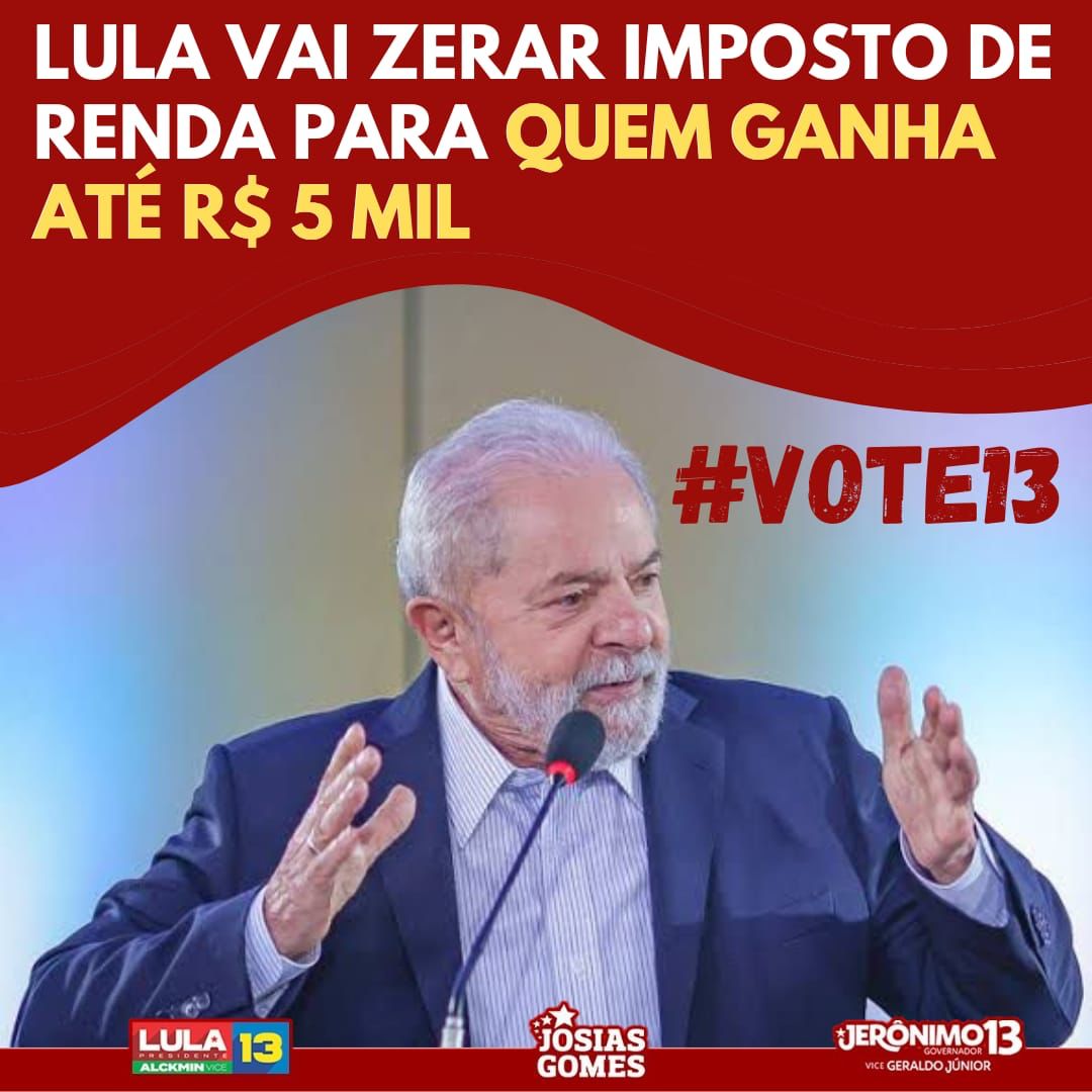 Vote Lula Presidente! É 13