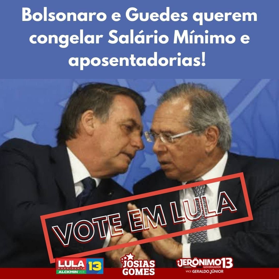 Bolsonaro Quer Destruir O Reajuste Do Salário Mínimo