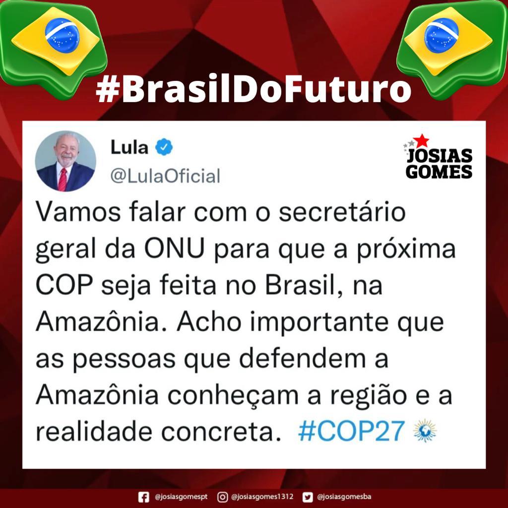 Lula Quer Realizar A Próxima COP No Brasil