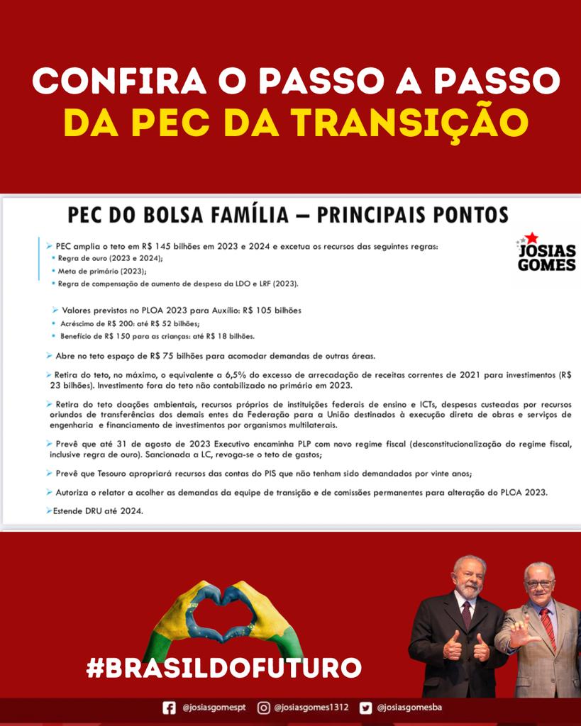 É Preciso Aprovar A PEC Do Bolsa Família E Garantir A Reconstrução Do Brasil