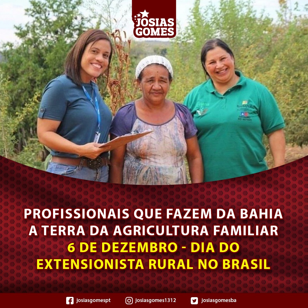 Parabéns, Extensionista Rural!
