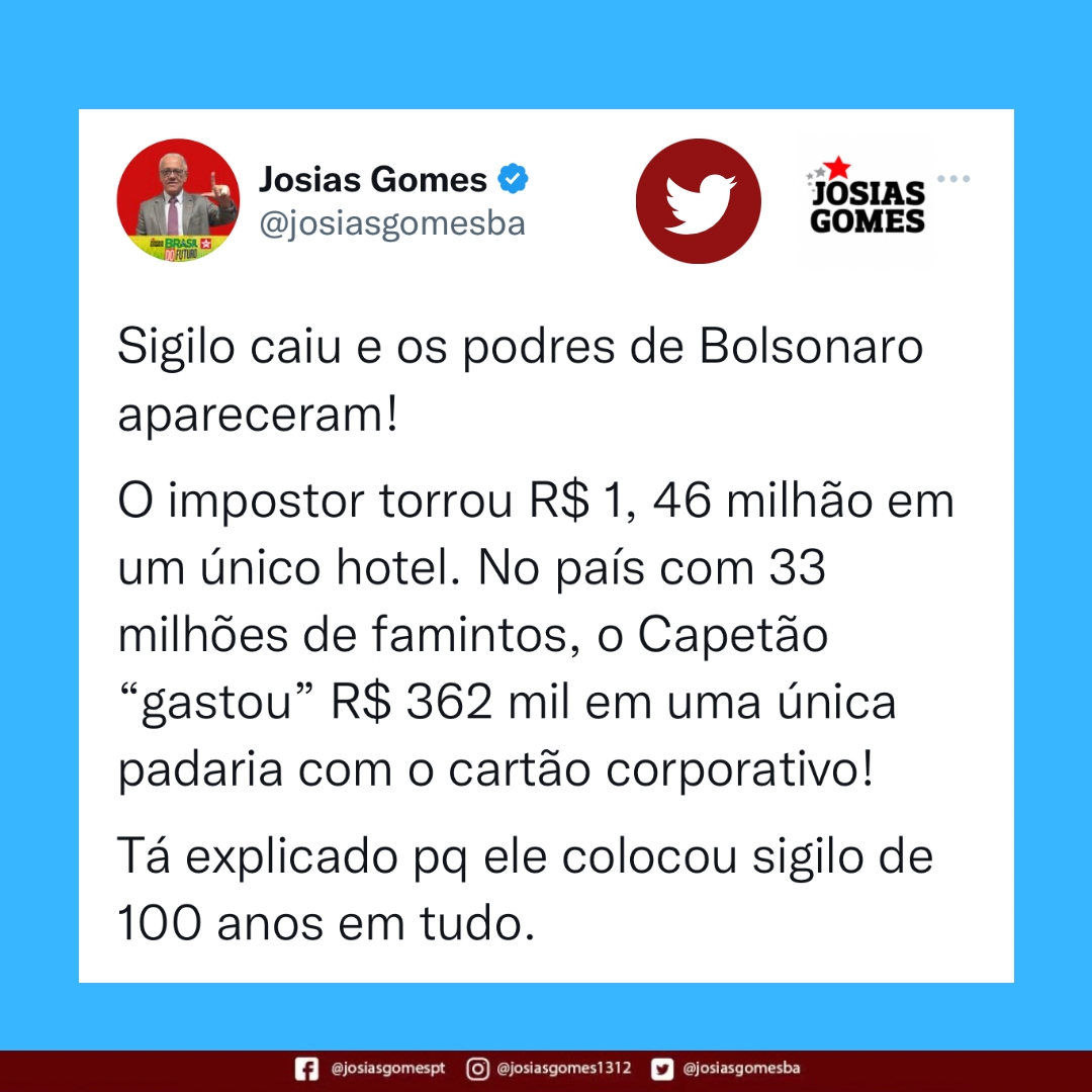 Quebra Do Sigilo De Bolsonaro Comprova Que Ele Usou E Abusou Do Dinheiro Público!