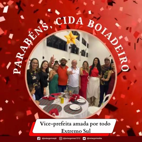 Parabéns, Companheira Cida Boiadeiro!