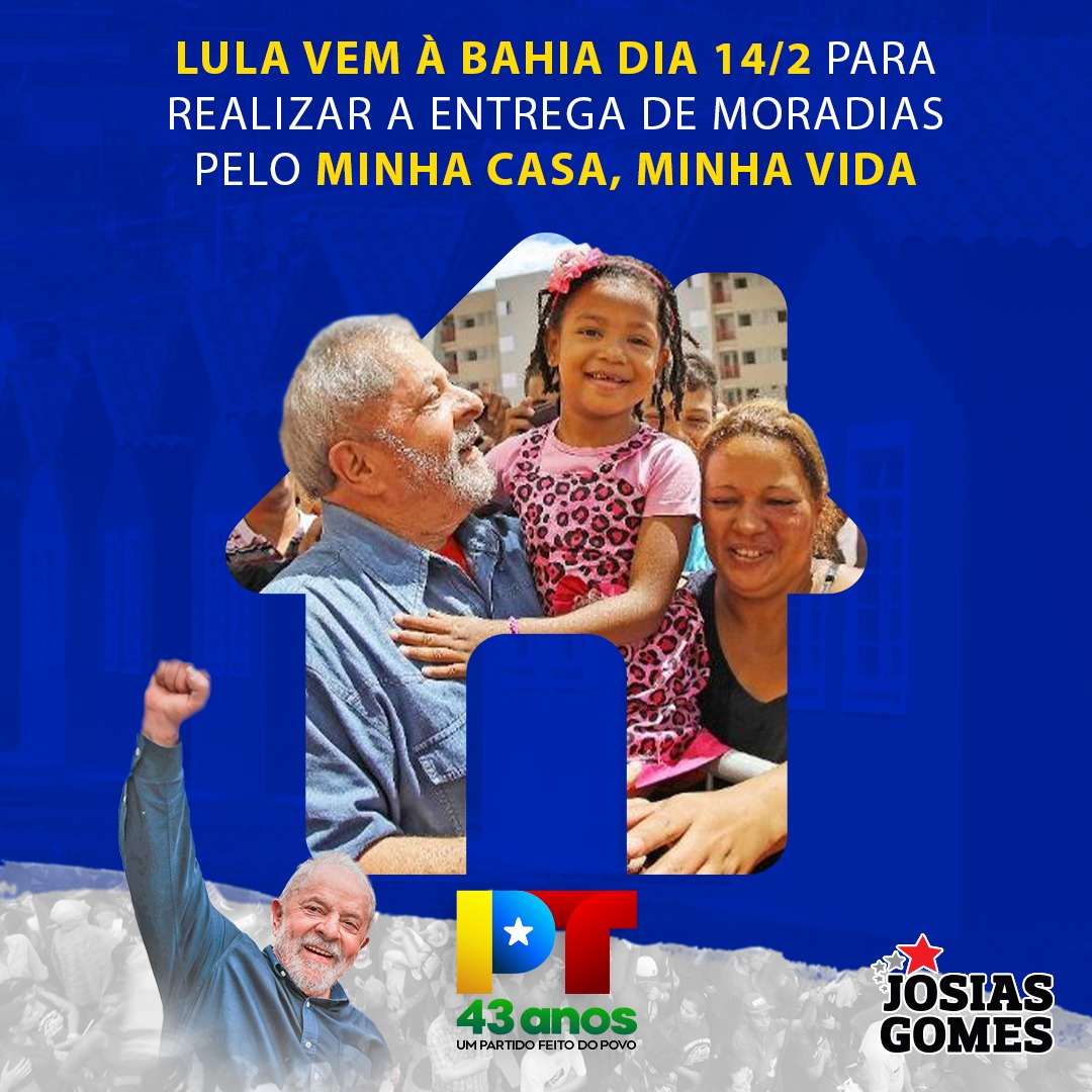 Lula Vem à Bahia Para Relançar O Programa Minha Casa, Minha Vida