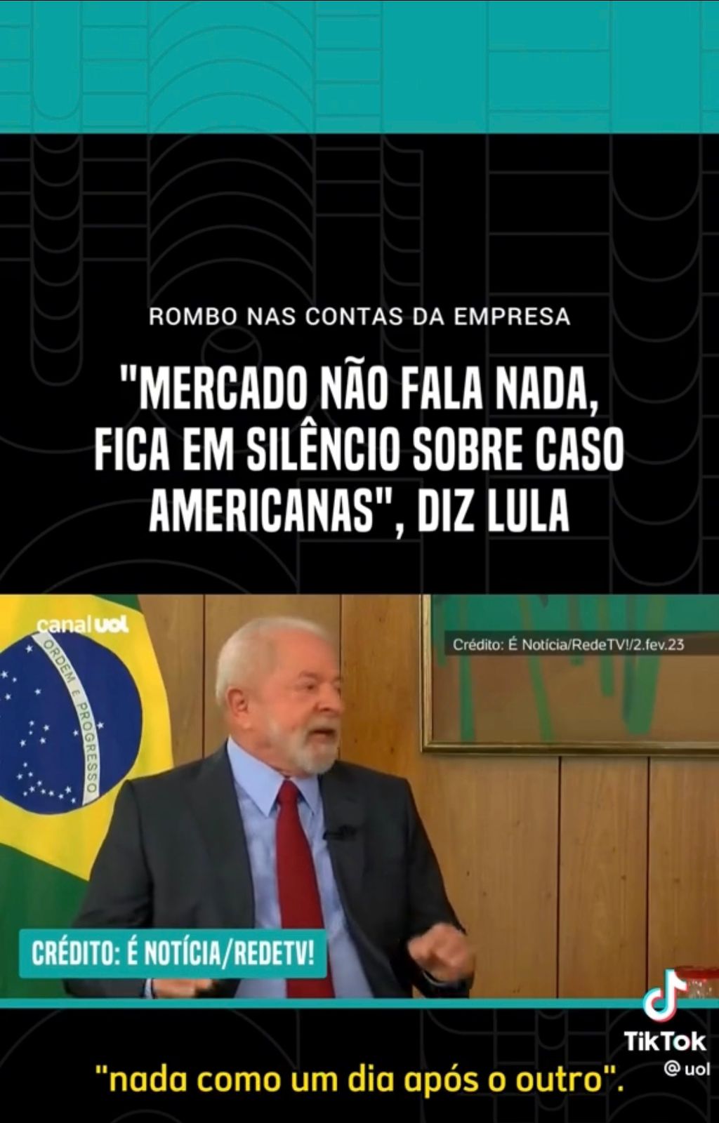 Lula Fala Sobre O “mercado” E O Caso Americanas