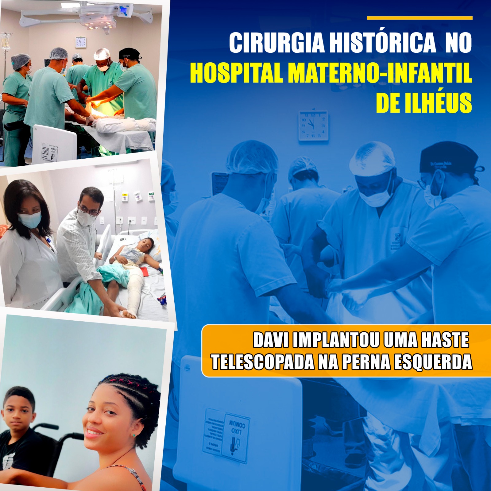 Hospital Materno-Infantil Dr. Joaquim Sampaio Mudou A Vida Do Menino Davi