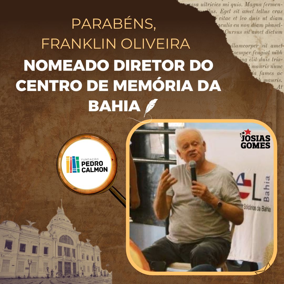 Franklin Oliveira, Novo Diretor Do Centro De Memória Da Bahia