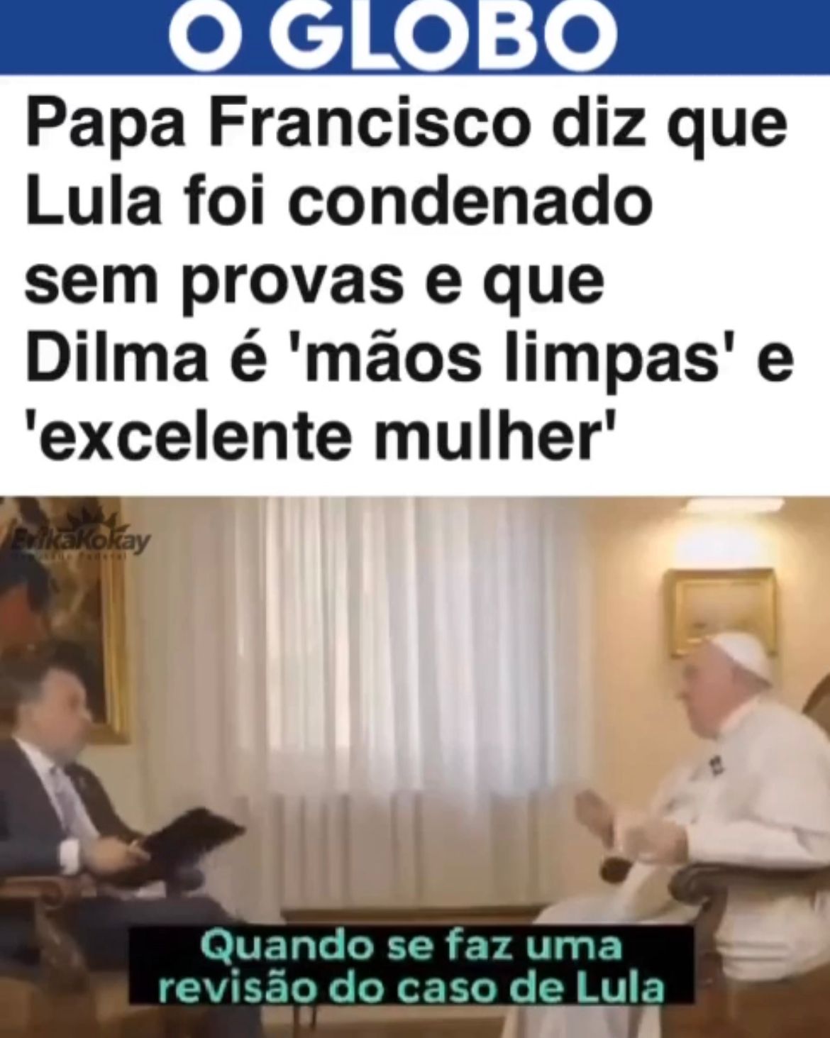 Papa Francisco Denuncia Os Crimes De LAWFARE Contra Lula