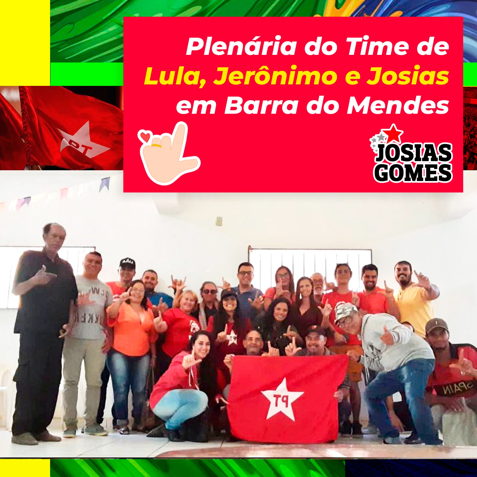 Time De Lula, Jerônimo E Josias Apoiam A Pré-candidatura Do Companheiro Pedro Martins