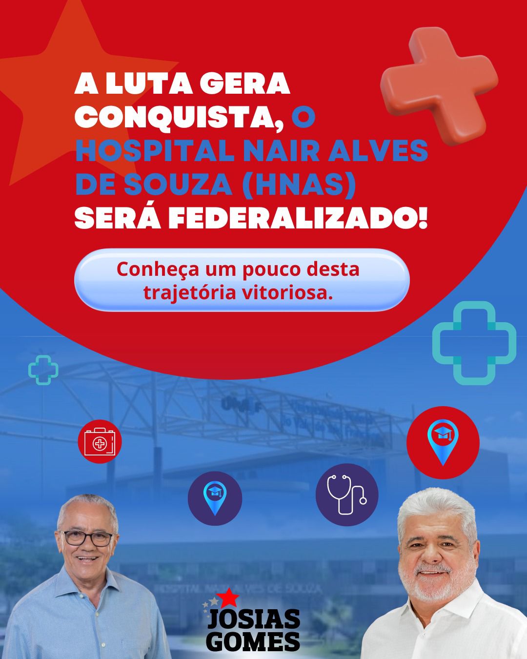 Conheça A Trajetória Da Federalização Do Hospital Nair Alves De Souza (HNAS)